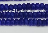 CCN4142 15.5 inches 4*6mm faceted rondelle candy jade beads