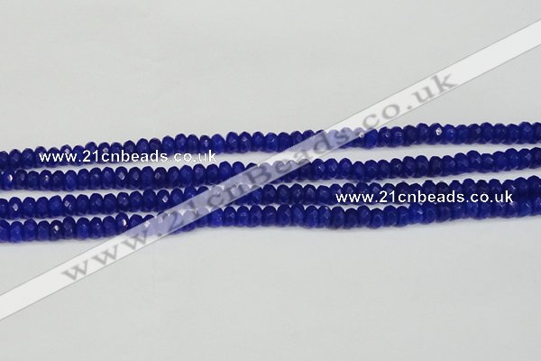 CCN4142 15.5 inches 4*6mm faceted rondelle candy jade beads