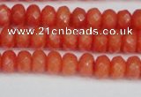 CCN4153 15.5 inches 5*8mm faceted rondelle candy jade beads