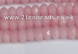 CCN4154 15.5 inches 5*8mm faceted rondelle candy jade beads