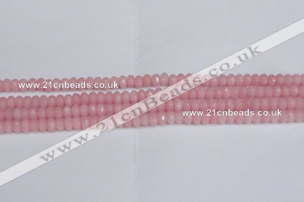 CCN4154 15.5 inches 5*8mm faceted rondelle candy jade beads