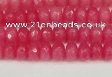 CCN4156 15.5 inches 5*8mm faceted rondelle candy jade beads