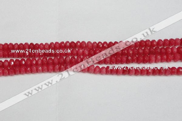 CCN4157 15.5 inches 5*8mm faceted rondelle candy jade beads