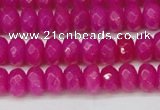 CCN4161 15.5 inches 5*8mm faceted rondelle candy jade beads