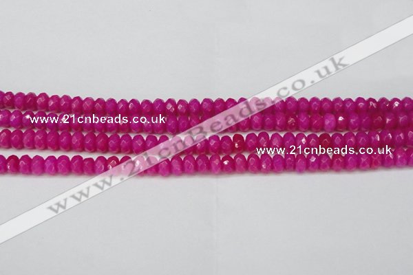 CCN4161 15.5 inches 5*8mm faceted rondelle candy jade beads