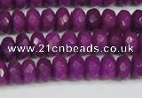 CCN4162 15.5 inches 5*8mm faceted rondelle candy jade beads