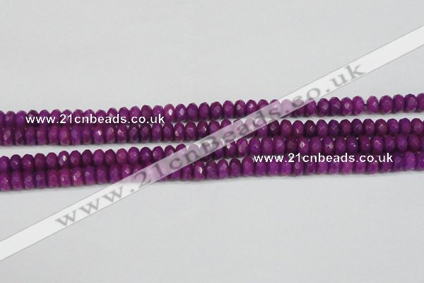 CCN4162 15.5 inches 5*8mm faceted rondelle candy jade beads