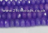 CCN4163 15.5 inches 5*8mm faceted rondelle candy jade beads