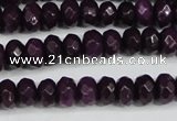 CCN4164 15.5 inches 5*8mm faceted rondelle candy jade beads