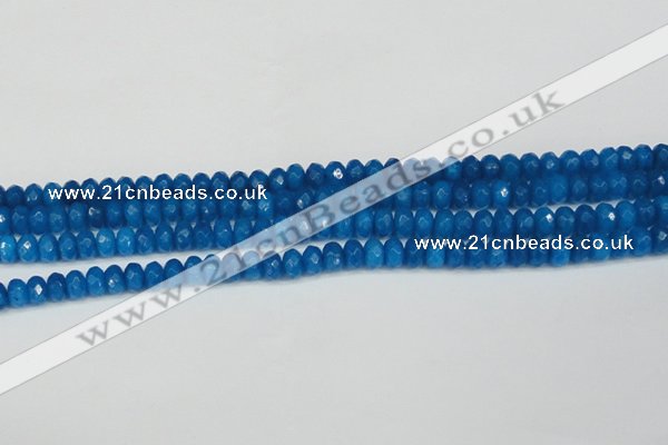 CCN4165 15.5 inches 5*8mm faceted rondelle candy jade beads