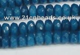 CCN4166 15.5 inches 5*8mm faceted rondelle candy jade beads