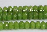 CCN4168 15.5 inches 5*8mm faceted rondelle candy jade beads