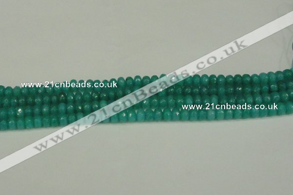 CCN4169 15.5 inches 5*8mm faceted rondelle candy jade beads