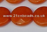 CCN4182 15.5 inches 20mm faceted coin candy jade beads wholesale