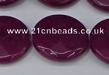 CCN4183 15.5 inches 20mm faceted coin candy jade beads wholesale