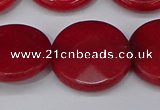 CCN4186 15.5 inches 20mm faceted coin candy jade beads wholesale