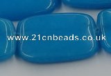 CCN4208 15.5 inches 30*40mm rectangle candy jade beads wholesale