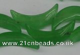 CCN422 15.5 inches 8*30mm curved moon candy jade beads wholesale