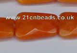 CCN4251 15.5 inches 18*25mm faceted trapezoid candy jade beads