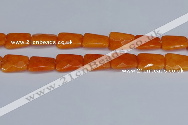 CCN4251 15.5 inches 18*25mm faceted trapezoid candy jade beads