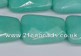 CCN4254 15.5 inches 18*25mm faceted trapezoid candy jade beads