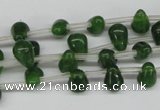 CCN439 15.5 inches Top-drilled 6*9mm teardrop candy jade beads