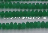 CCN4503 15.5 inches 3*5mm rondelle matte candy jade beads