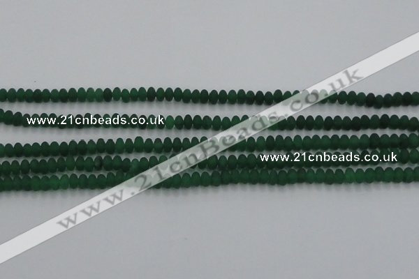 CCN4504 15.5 inches 3*5mm rondelle matte candy jade beads