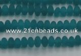 CCN4505 15.5 inches 3*5mm rondelle matte candy jade beads