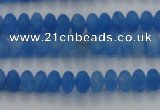 CCN4506 15.5 inches 3*5mm rondelle matte candy jade beads