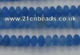 CCN4506 15.5 inches 3*5mm rondelle matte candy jade beads