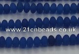 CCN4507 15.5 inches 3*5mm rondelle matte candy jade beads