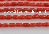 CCN4512 15.5 inches 3*5mm rice candy jade beads wholesale