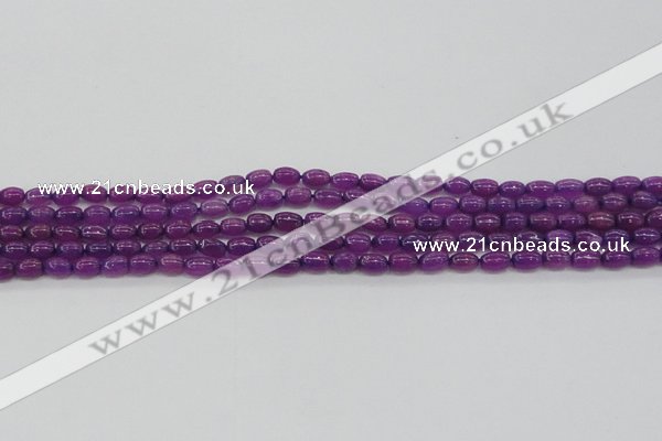 CCN4519 15.5 inches 4*6mm rice candy jade beads wholesale