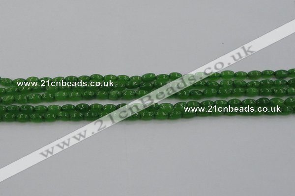 CCN4523 15.5 inches 4*6mm rice candy jade beads wholesale