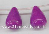 CCN467 15.5 inches Top-drilled 18*25mm teardrop candy jade beads