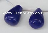 CCN468 15.5 inches Top-drilled 18*25mm teardrop candy jade beads