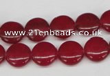 CCN477 15.5 inches 12mm flat round candy jade beads wholesale