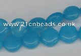 CCN480 15.5 inches 12mm flat round candy jade beads wholesale