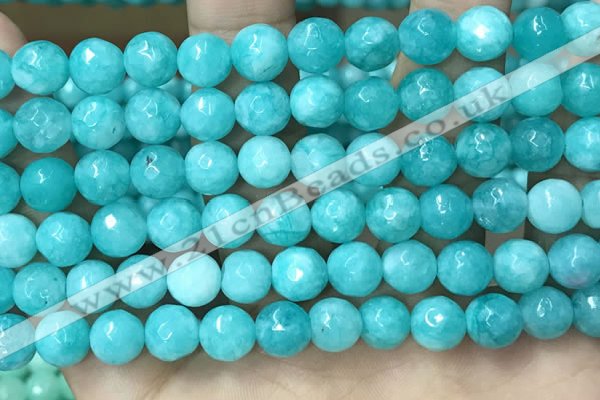 CCN5053 15.5 inches 8mm & 10mm faceted round candy jade beads