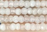 CCN5101 15 inches 3*4mm faceted rondelle candy jade beads