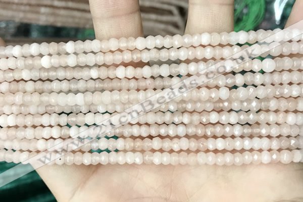 CCN5102 15 inches 3*4mm faceted rondelle candy jade beads