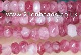 CCN5105 15 inches 3*4mm faceted rondelle candy jade beads