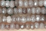 CCN5107 15 inches 3*4mm faceted rondelle candy jade beads