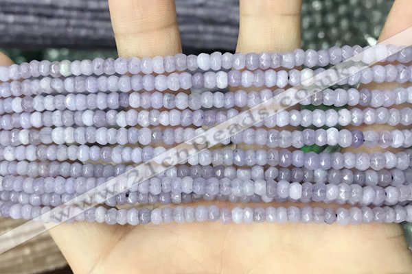 CCN5108 15 inches 3*4mm faceted rondelle candy jade beads