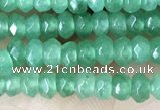 CCN5118 15 inches 3*4mm faceted rondelle candy jade beads