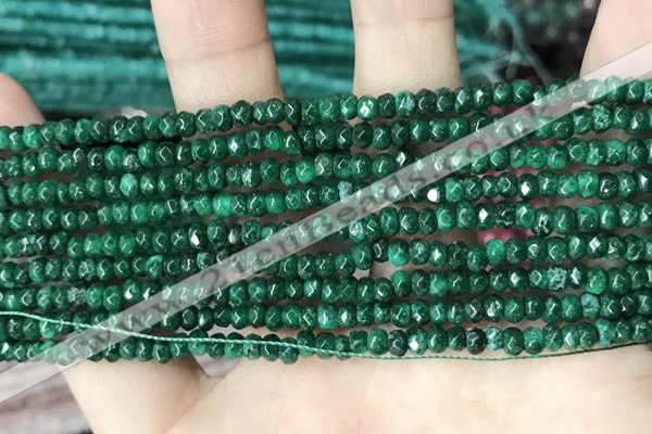 CCN5122 15 inches 3*4mm faceted rondelle candy jade beads