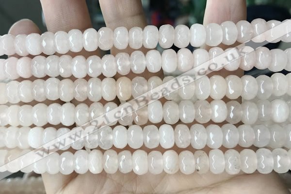 CCN5130 15 inches 5*8mm faceted rondelle candy jade beads