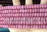 CCN5140 15 inches 5*8mm faceted rondelle candy jade beads