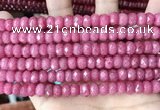 CCN5141 15 inches 5*8mm faceted rondelle candy jade beads